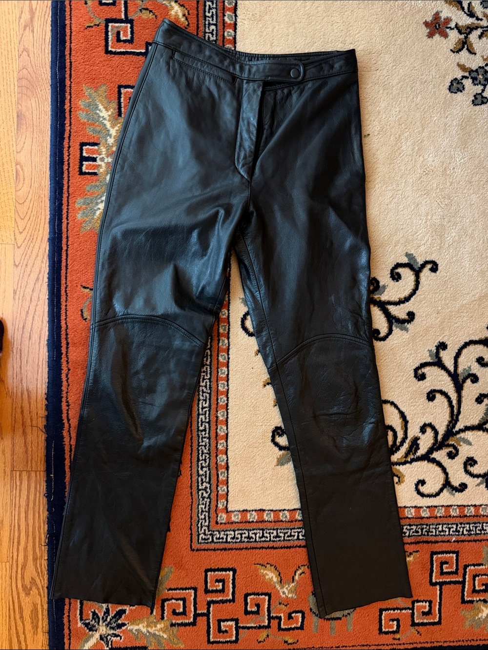 Vintage high rise leather pants